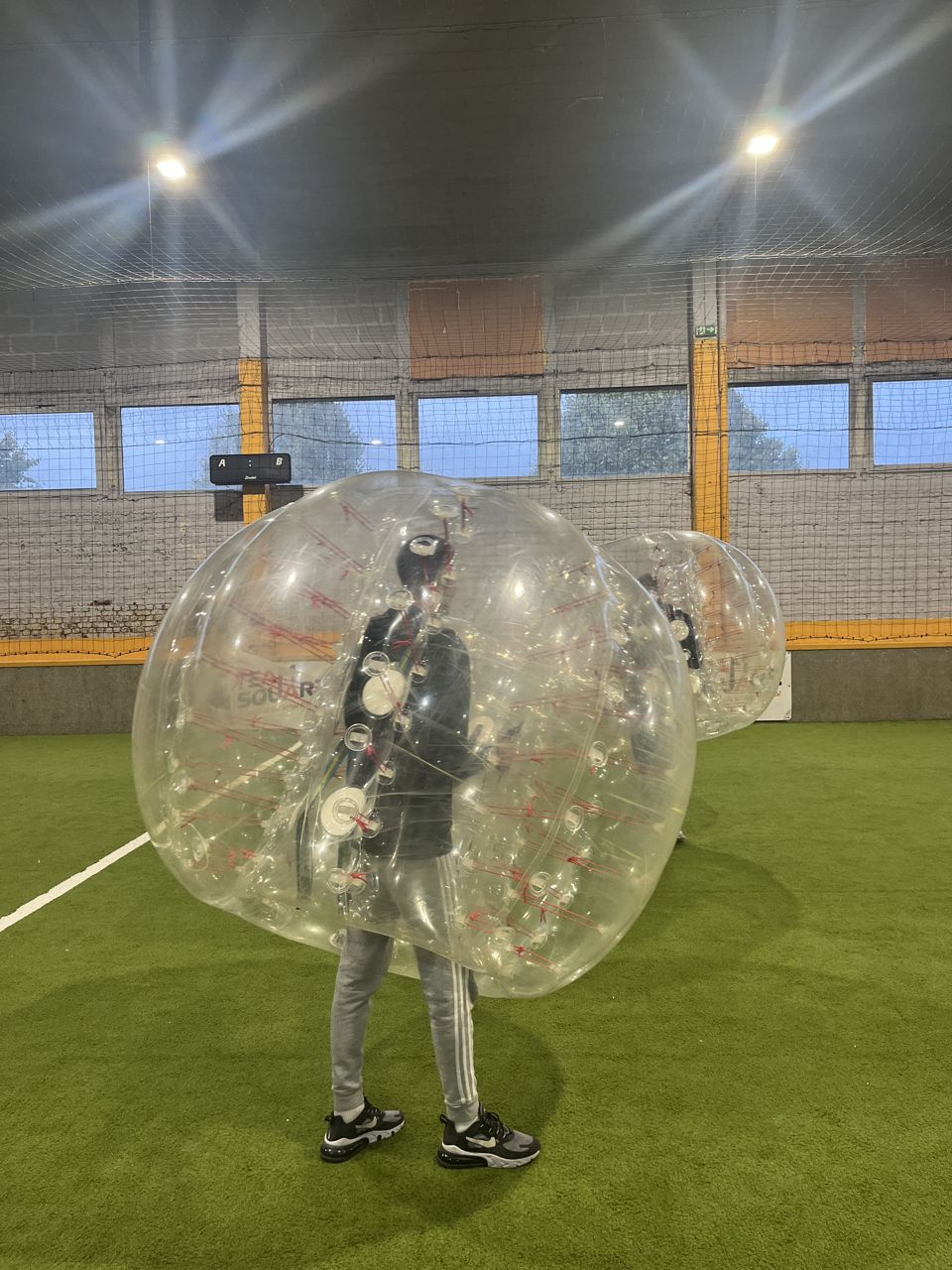 Session de bubble foot chez Team Square